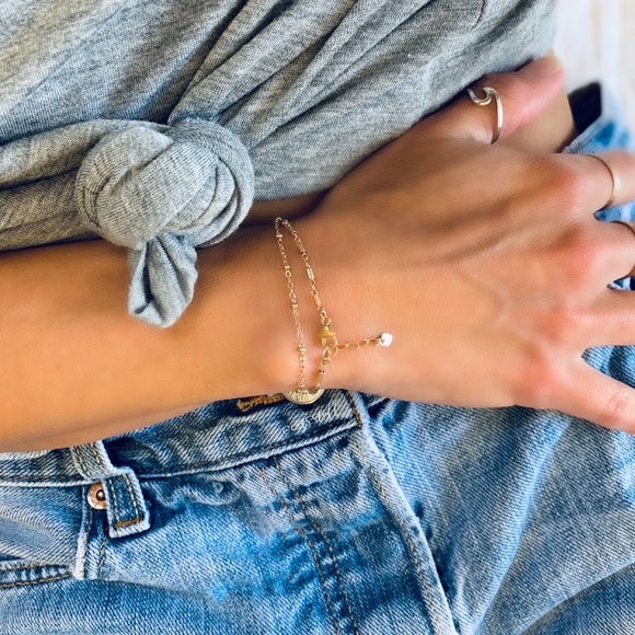 Gold Filled Minimalist Bracelet - Picture 2 of 7